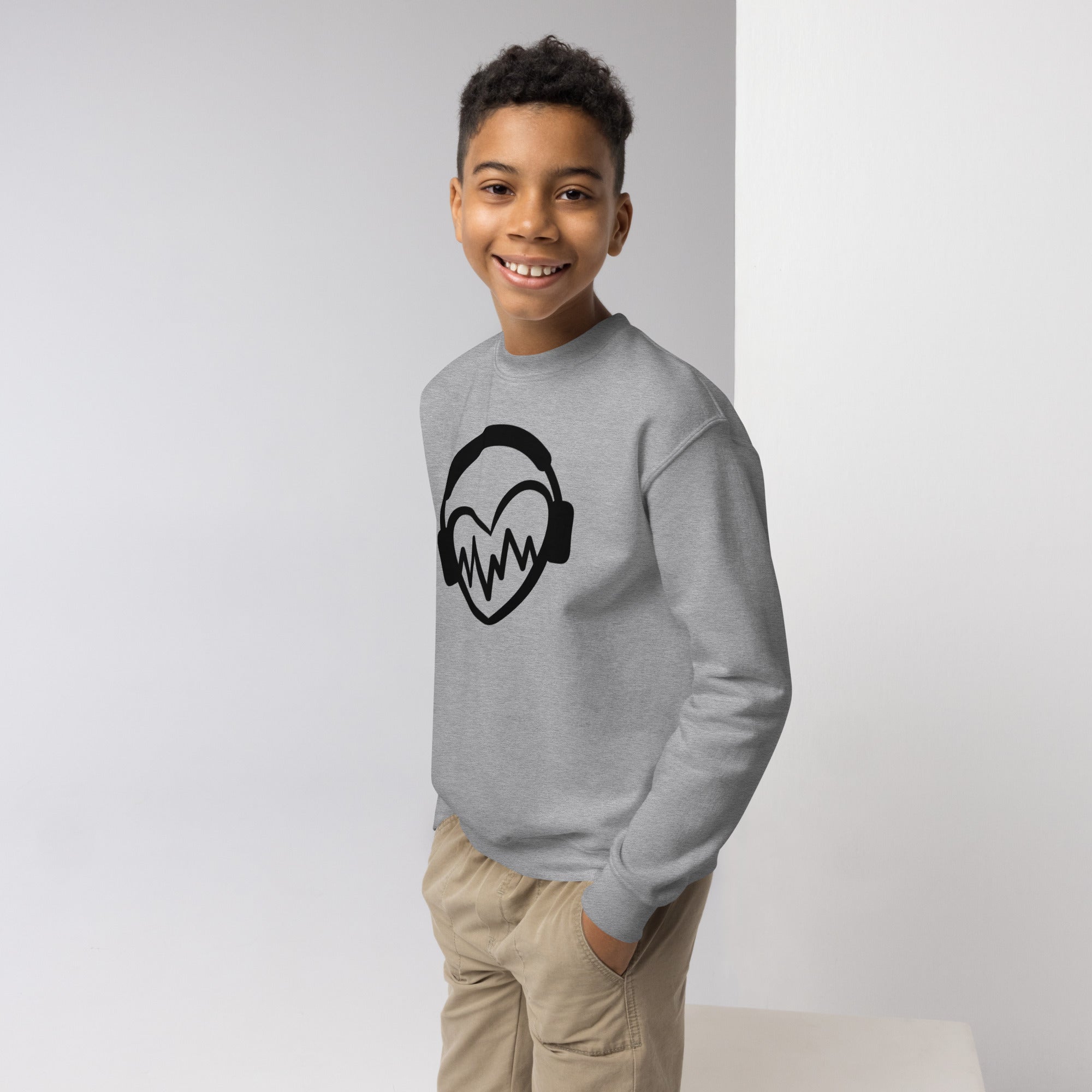 Kids Crewneck Sweatshirt Pulseheart