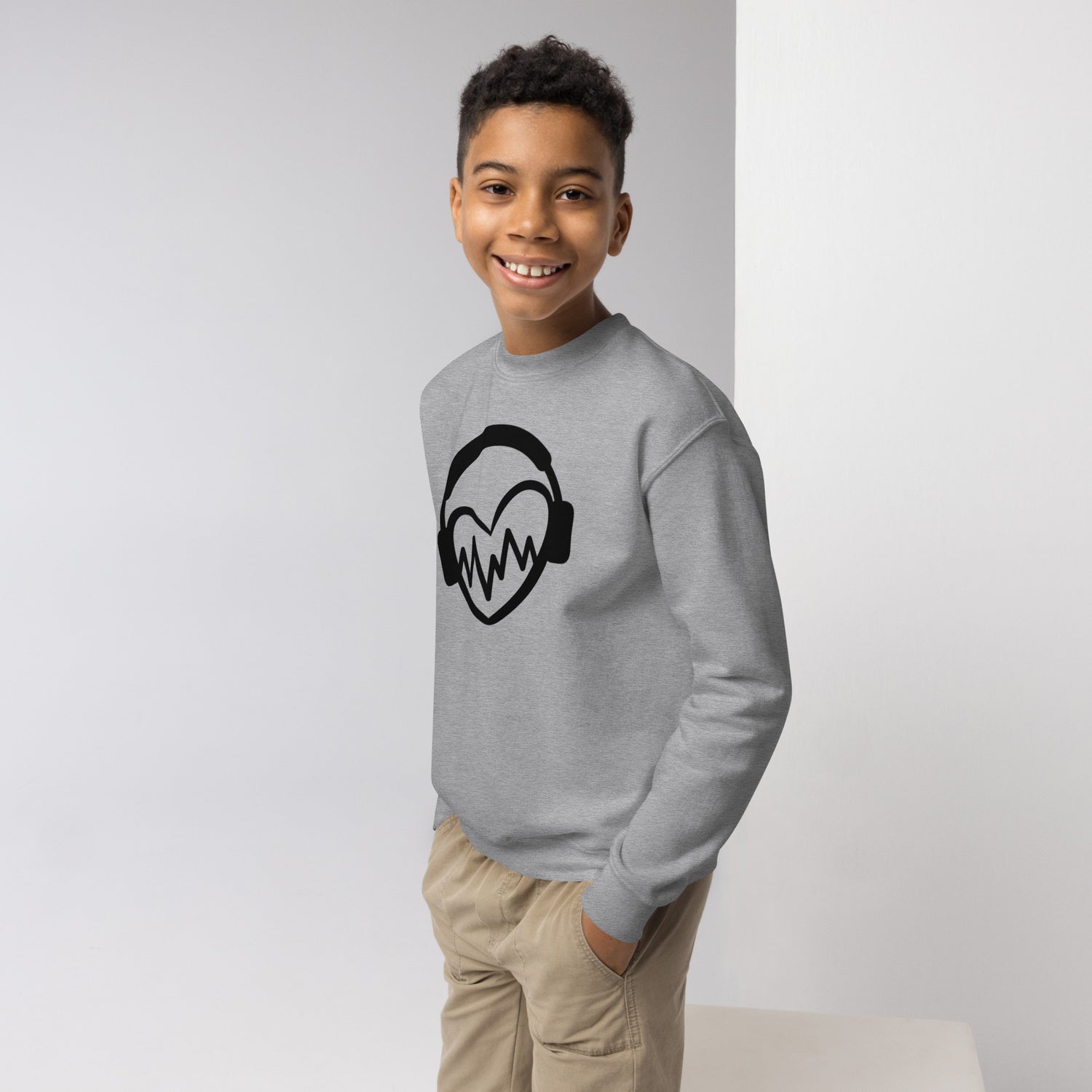 Kids Crewneck Sweatshirt Pulseheart